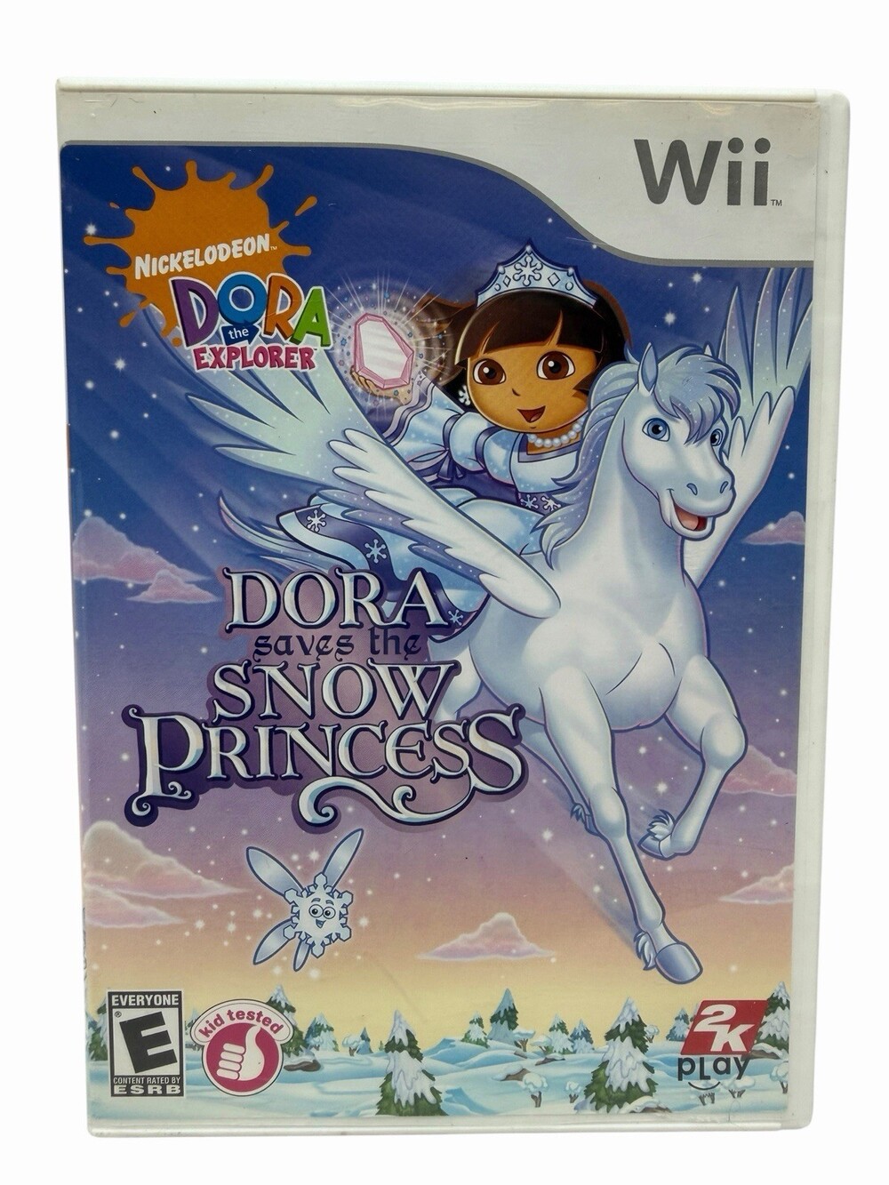 Dora the Explorer Saves the Snow Princess Nintendo Wii 2008 Game Case Manual